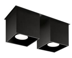 Šviestuvas lubų Sollux Quad SL.0063 Black, GU10, 2