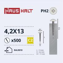Savisriegis Haushalt DIN 14566, 4.2 mm x 13 mm, 500 vnt.