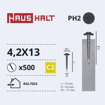 Savisriegis Haushalt DIN 14566, 4.2 mm x 13 mm, 500 vnt.