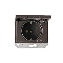 Kištukinis lizdas Vilma XP500 111050202707, su įžeminimu, IP44, antracito sp.