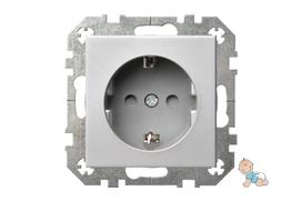 Kištukinis lizdas Liregus Epsilon IKL16-214-01 E/MT, su įžeminimu, metalo sp.