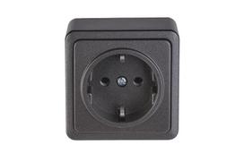 Kištukinis lizdas Vilma SL+250 RP16-002V, su įžeminimu, antracito sp.