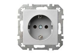 Kištukinis lizdas Liregus Epsilon IKL16-404-01 E/MT, su įžeminimu, metalo sp.