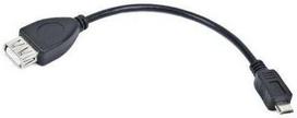 Kabelis Natec USB to USB-micro Micro HDMI male, USB 2.0 A male, 0.15 m, juoda sp.