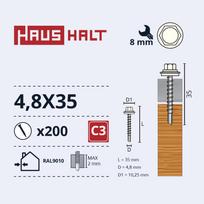 Savisriegis Haushalt, 4.8 mm x 35 mm