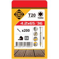 Medsraigtis, terasoms Forte Tools, 4.2 x 65 mm, 200 vnt.