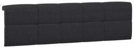 Lovos galvūgalis dvigulė Headboard Upholstered Cover, juoda sp., be čiužinio