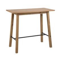 Baro stalas Home4you Chara, ąžuolo sp., 117 cm x 58 cm x 105 cm