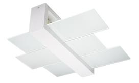 Šviestuvas lubų Sollux Feniks 2 White, E27, 2