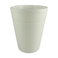Gėlių vazonas Domoletti T-82E-222-13, keramika, Ø 13 cm, balta sp.
