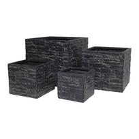 Gėlių vazonas Domoletti LT23968-2S, keramika/molis, Ø 30 cm, pilka sp.