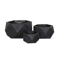 Gėlių vazonas Domoletti LT14357-3S, keramika/molis, Ø 58 cm, antracito sp.