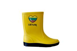 Guminiai batai Paliutis 120PL Myliu LT, geltona sp., 29, 2 vnt.