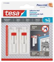 Kabliukai rėmeliui pakabinti Tesa Powerstrips, skaidri sp./balta sp.