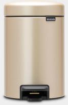 Šiukšliadėžė Brabantia NewIcon, aukso sp., 3 l, 26.6 cm x 16.8 cm