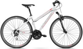 Dviratis hibridinis Kross Evado 3.0 Lady, 28 ", 19" rėmas, balta sp./rožinė sp.