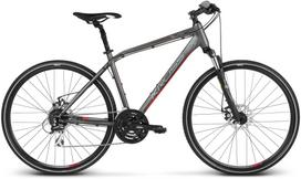 Dviratis kroso Kross Evado 4.0, 28 ", 23" rėmas, raudona sp./pilka sp.