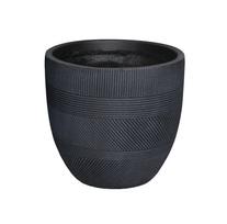 Gėlių vazonas Domoletti LT14543A, keramika/molis, Ø 28 cm, antracito sp.