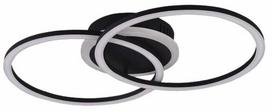 Šviestuvas lubų Reality Venida R62783132, LED, 3000 °K, 1 x 25 W, balta sp./juoda sp., 30 x 50 x 7,5 cm