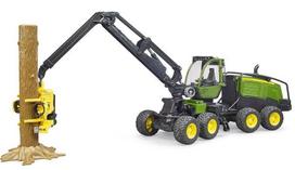 Žaislinis traktorius Bruder Harwester John Deere 1270G, 1:16, juoda sp.