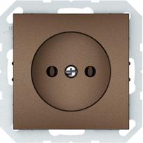 Kištukinis lizdas Vilma QR1000 RP16-001-02, be įžeminimo, mocha sp.