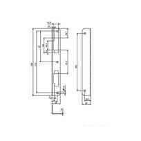 Plokštelė Lob Strike Plate RK91, cinkuota