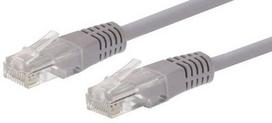 Tinklo kabelis C-Tech Cat5e UTP Patch Cord RJ-45, RJ-45, 15 m, pilka sp.