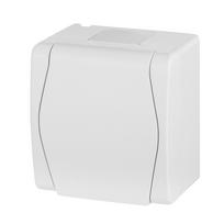 Kištukinis lizdas Elektro-Plast Hermes 2 1024-00, su įžeminimu, IP44, balta sp.