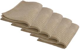 Virtuvinių rankšluosčių rinkinys Bradley Waffle 129541, smėlio sp., 60 cm x 40 cm, 5 vnt.