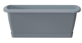 Gėlių lovelis Prosperplast Respana ISE600P, plastikinis, 60 cm x 18.4 cm, Ø 60 cm, pilka sp.