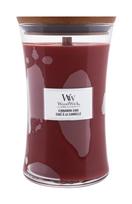 Žvakė, aromatinė WoodWick Cinnamon Chai, 120 h, 609.5 g, Raudona sp.