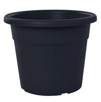Gėlių vazonas Domoletti MA000045, plastikinis, Ø 45 cm, juoda sp./pilka sp.
