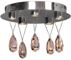 Šviestuvas lubų Candellux Prisma 98-25722, LED, 3000 °K, 5 x 3 W, chromo sp.