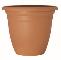 Gėlių vazonas Domoletti TE000027-100, plastikinis, Ø 27 cm, ruda sp.