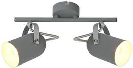 Šviestuvas lubų Candellux Gray 92-66480, E27, 2 x 40 W, pilka sp. / sidabro sp.