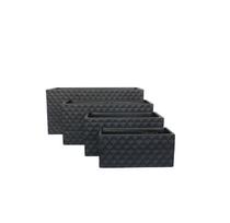 Gėlių vazonas Domoletti LT24660-2S, keramika/molis, 30 cm, Ø 60 cm, juoda sp.