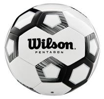 Futbolo kamuolys Wilson Pentagon, 4 dydis, balta sp./juoda sp.