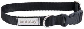 Antkaklis šunims Amiplay Samba, juoda sp., 200 - 350 mm x 15 mm, 20-35