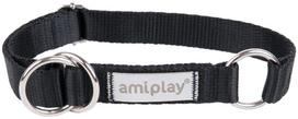 Antkaklis šunims Amiplay Samba, juoda sp., 250 - 400 mm x 20 mm, 25-40