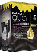 Plaukų dažai Garnier Olia Midnight, tamsiai ruda sp., 3.0, 60 ml