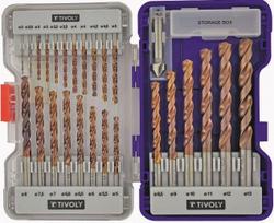 Grąžtų komplektas Tivoly 11454170002, metalas/aliuminiui, hss, 1 mm