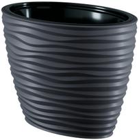 Gėlių vazonas Form Plastic Sahara 3115-014, plastikinis, Ø 40 cm, antracito sp.