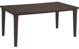 Lauko stalas Keter Futura, ruda sp., 165 cm x 94 cm x 74 cm