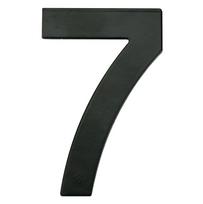 Durų numeris "7" Haushalt MB-7, 14.3 cm x 9.3 cm, metalas/geležis, matinė juoda sp.