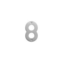Durų numeris "8" Haushalt SS-8, 14.4 cm x 9 cm, nerūdijantysis plienas, nerūdijančiojo plieno sp.