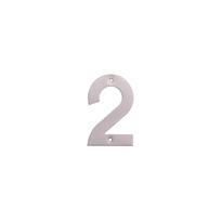 Durų numeris "2" Haushalt SS-2, 14.4 cm x 9.3 cm, plienas/nerūdijantysis plienas, nerūdijančiojo plieno sp.