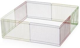 Narvas graužikams Beeztees Rodent Playpen, 85 cm x 85 cm x 34 cm, mėlyna sp./raudona sp./geltona sp.