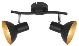 Šviestuvas lubų Candellux Diso 92-63427, E27, 2 x 40 W, aukso sp./juoda sp.