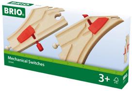 Traukinių bėgių jungtys Brio Mechanical Switches 33344, ruda sp.
