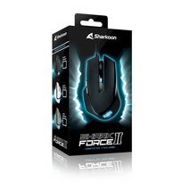 Laidinė žaidimų pelė Sharkoon Force II Gaming Mouse, juoda sp.